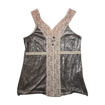 Lace Trim Halter Top