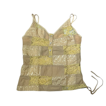 Sheer Lace Patched Cami