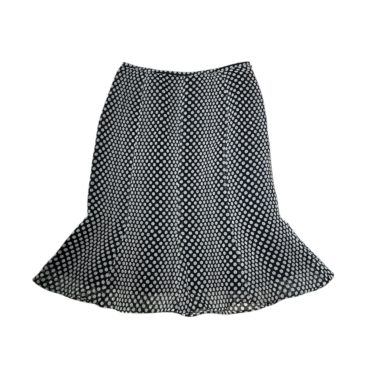 Mesh Polka Dot Midi Skirt