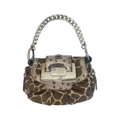 Guess Giraffe Print Hand Bag