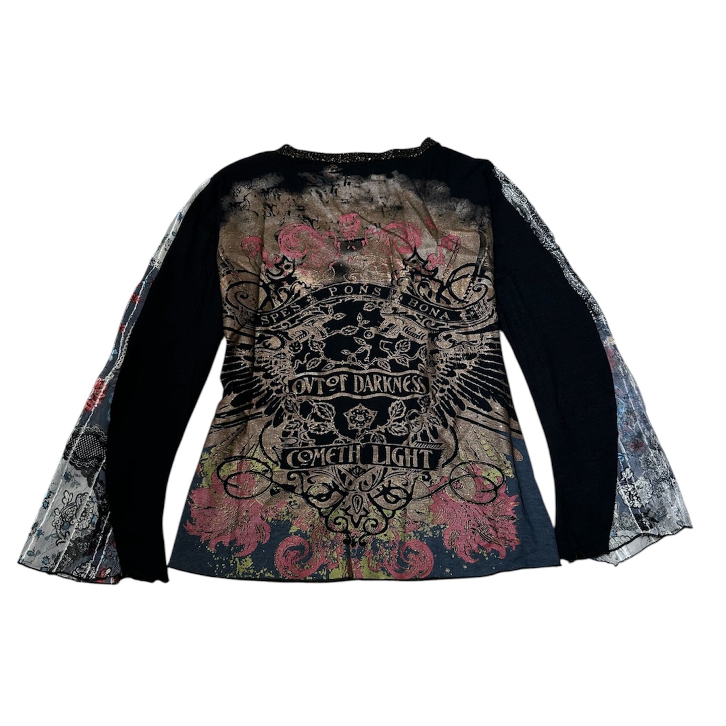 Fairycore Graphic Long Sleeves Top