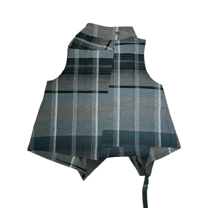 Plaid A-line Sleevesless Shirt