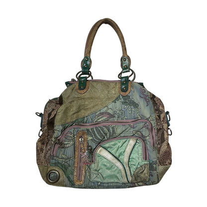 Patchwork Floral Printed Multi-Pocket Bag