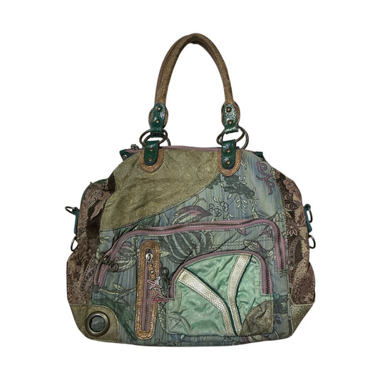 Patchwork Floral Printed Multi-Pocket Bag