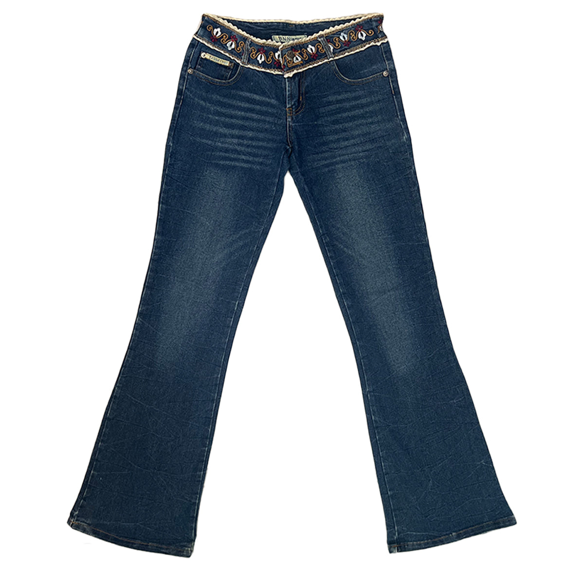 Embroidered Bootcut Jeans