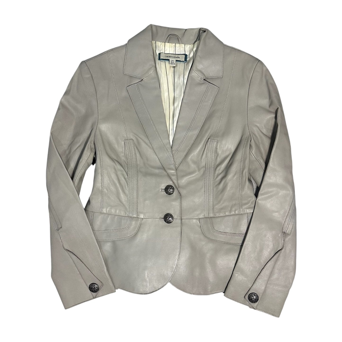 Genuine Leather Blazer