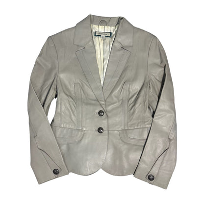 Genuine Leather Blazer