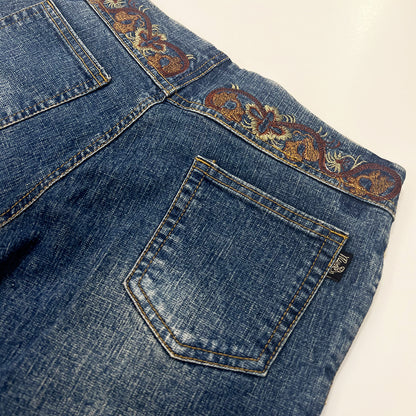 Embroidered Bootcut Jeans