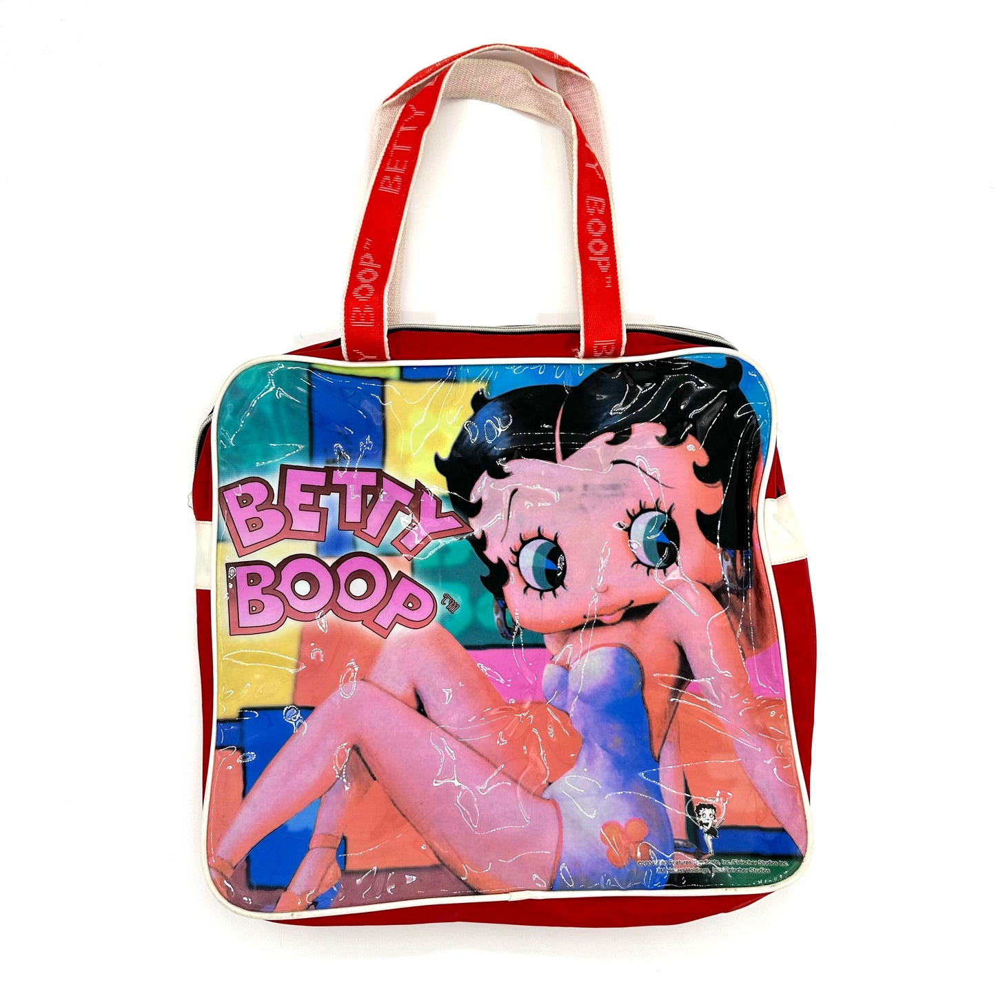 2004 Betty Boop Printed Vinyl Carryall Tote Bag