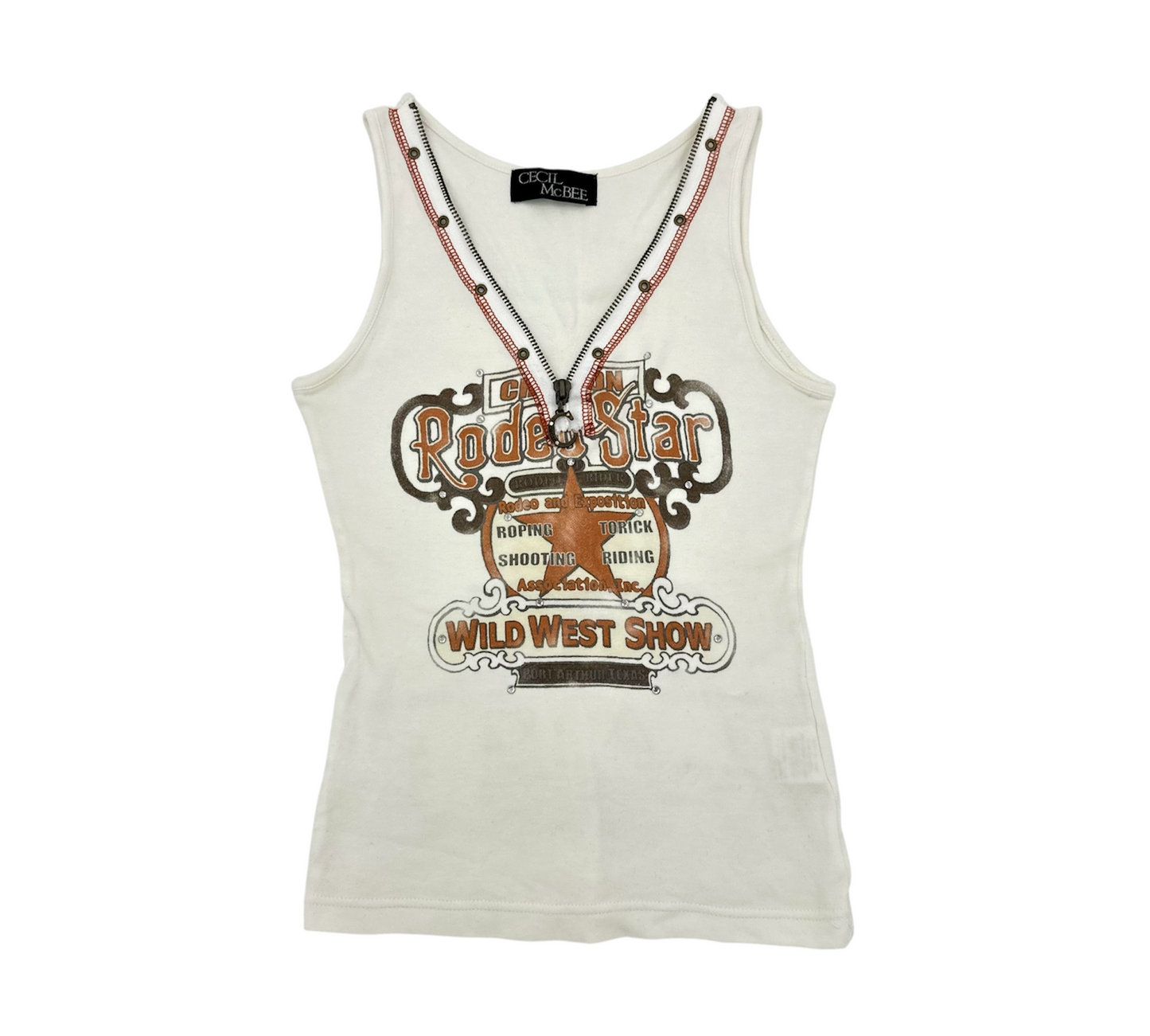 CECIL McBEE Zip Up Tank