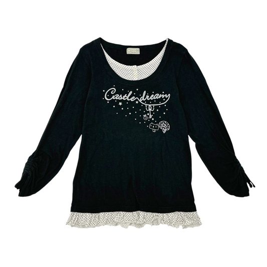 Betty Blue Polka Dot Long Sleeves