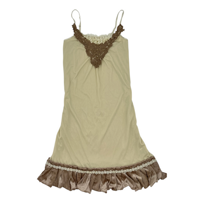 Axes Femme Lace Velvet Slip Dress