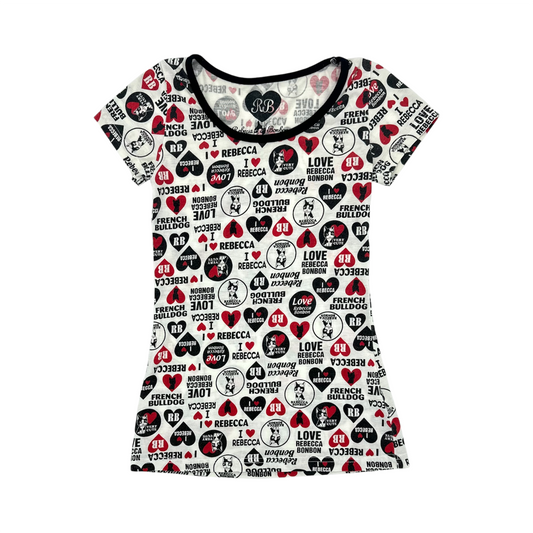 Rebecca Bonbon Bulldog Baby Tee