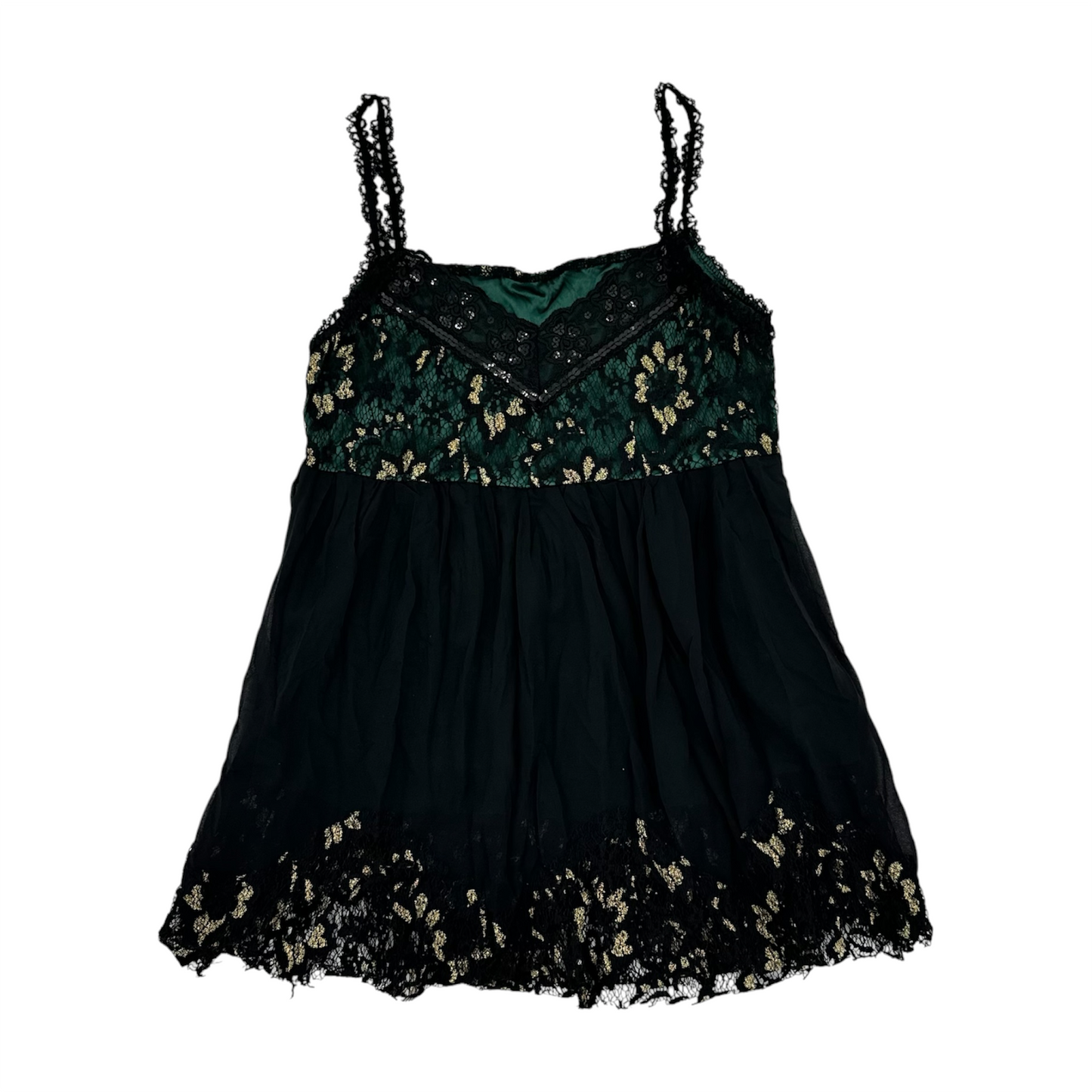 Floral Lace Chiffon Camisole