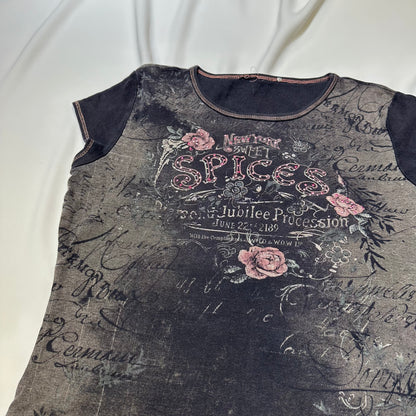 Floral AOP Graphic Top