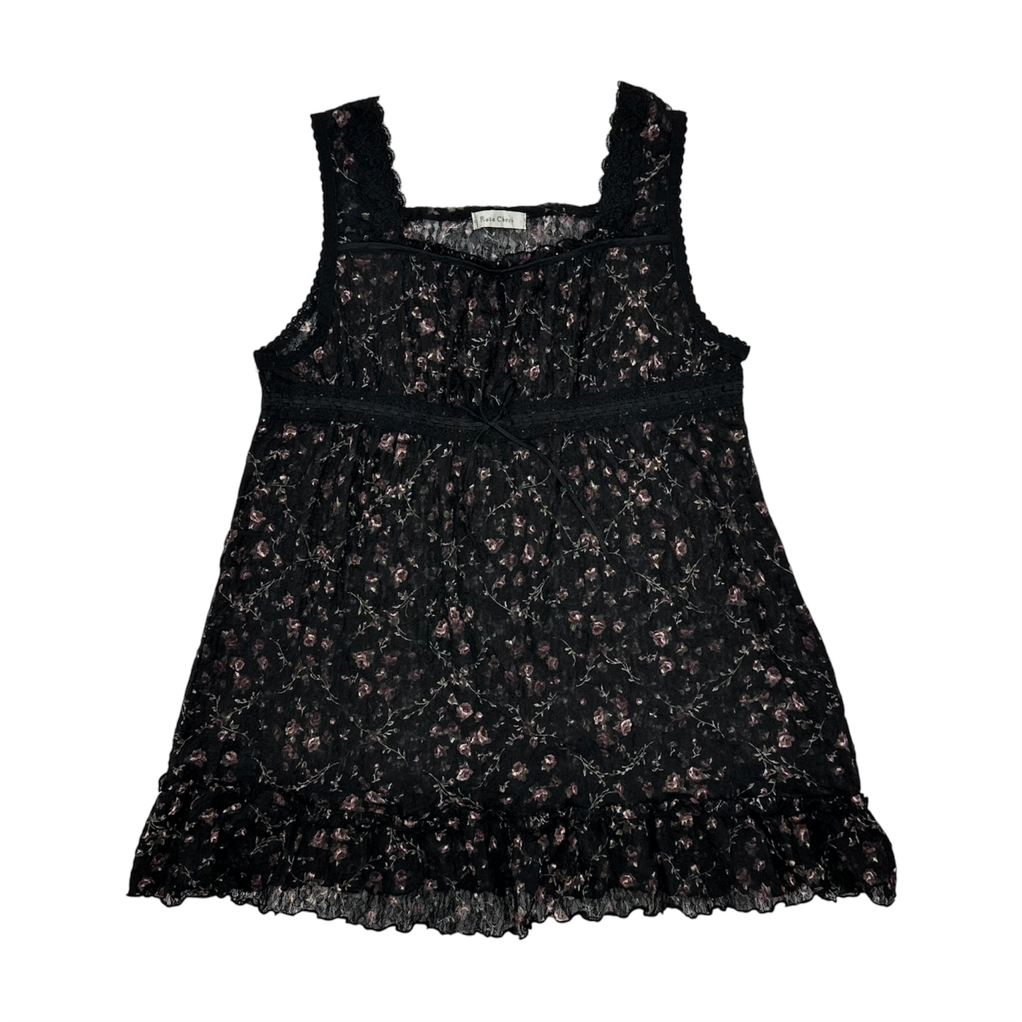 Rosa Cheri Floral Lace Tank