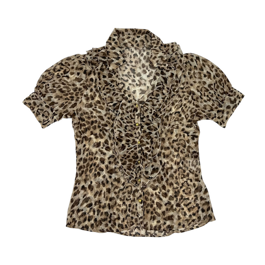 Leopard Mesh Shirt