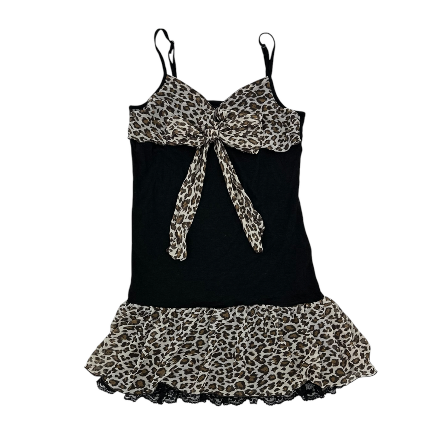 Leopard Ribbon Cami Dress