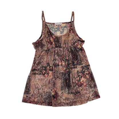 Mesh Grahpic Camisole