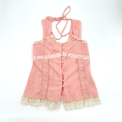 Floral Halter Corset Top