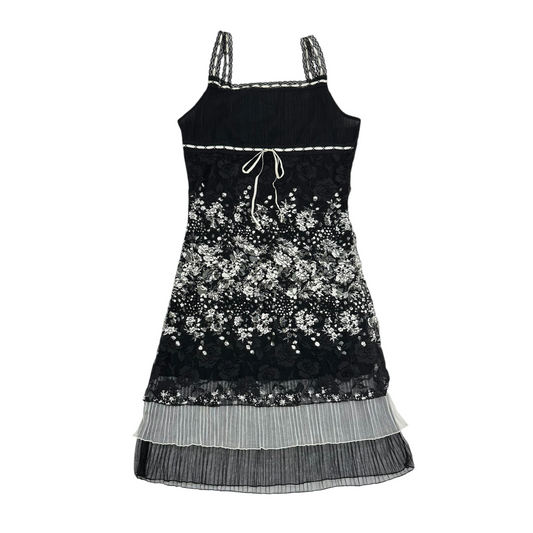 Lace Trim Floral Cami Dress