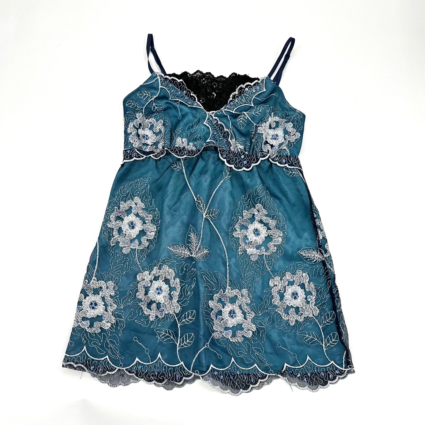 Embroidered Lace Camisole Dress