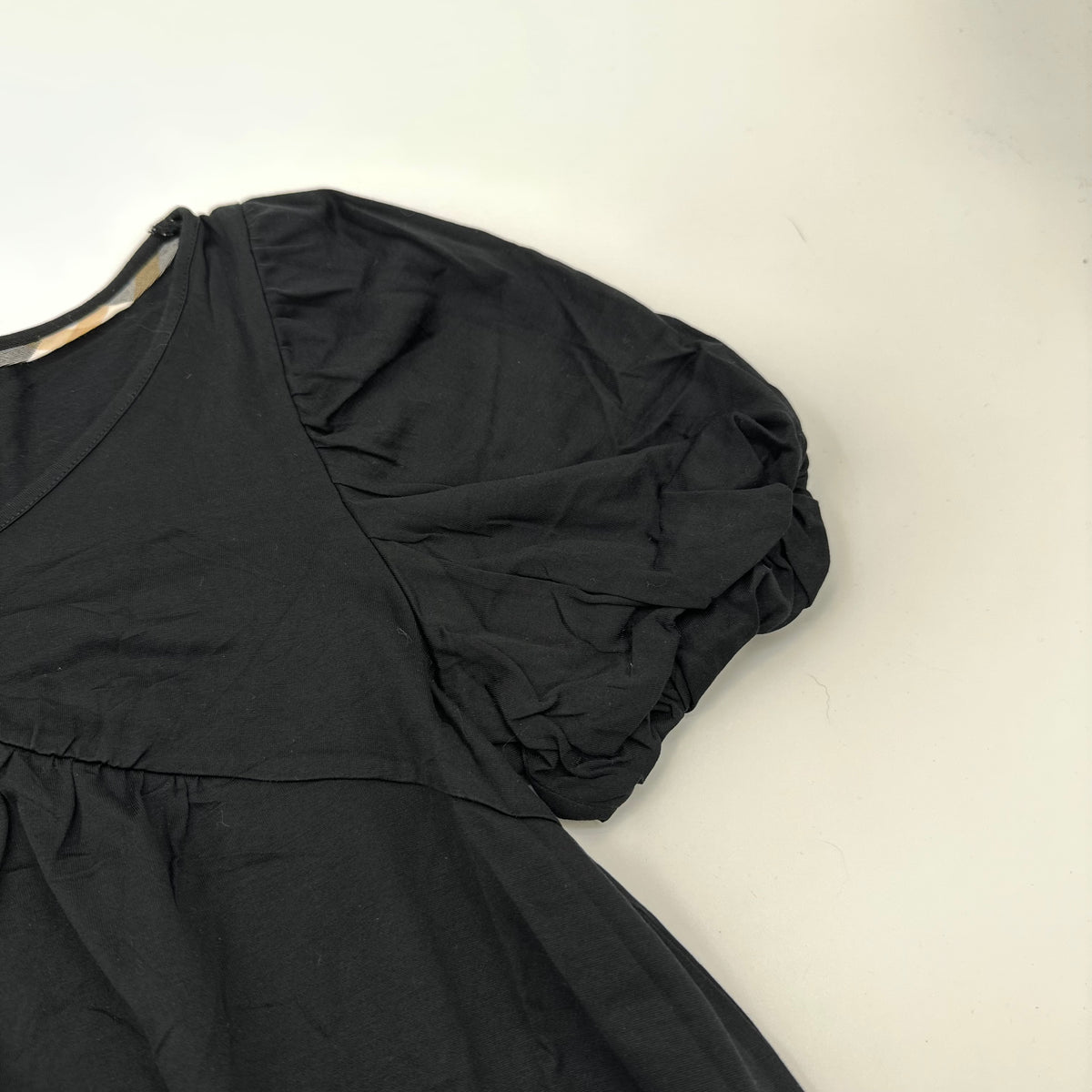 90s Burberry Puff Sleeves Top