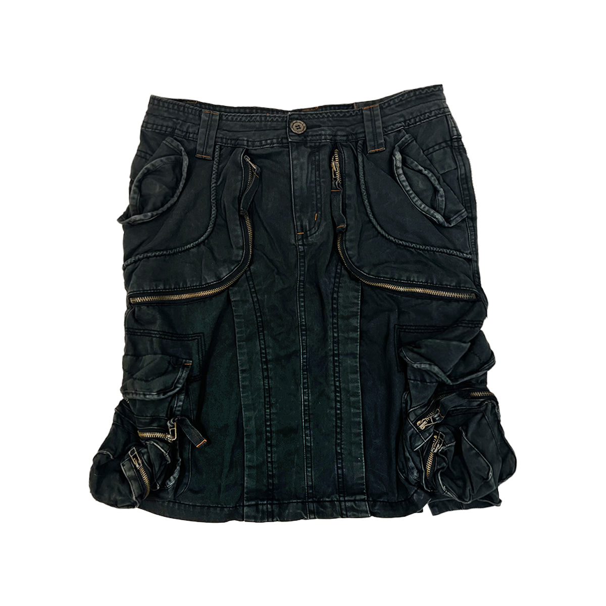 Flap Pocket Cargo Skirt