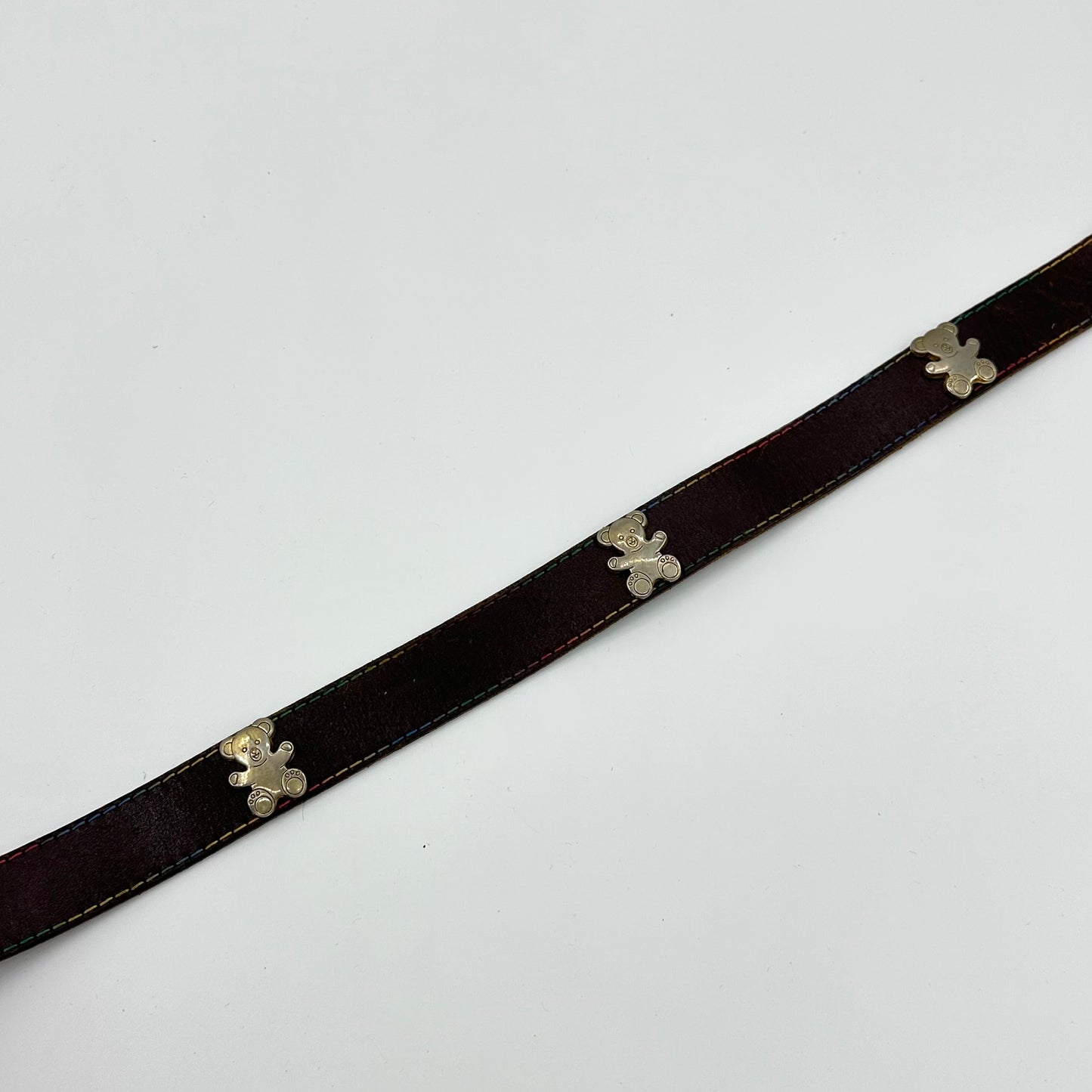 Three Bear Retro Leather Belt