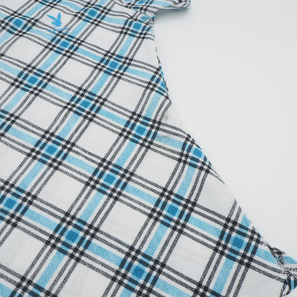 Playboy Plaided Collar Tee