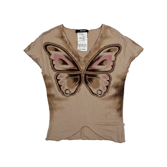 Morgan Butterfly V-neck Top