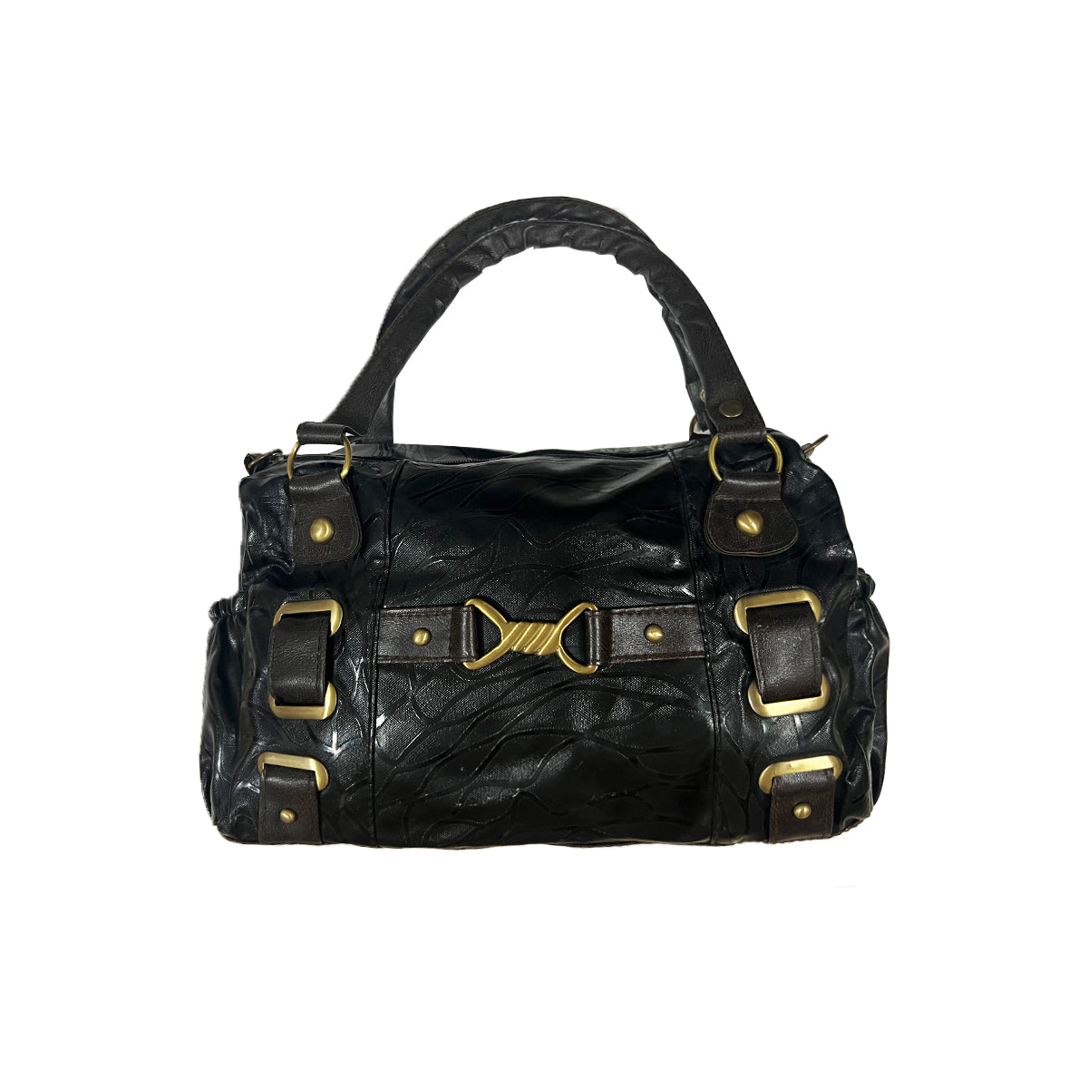 Twist Gold Buckle Bag