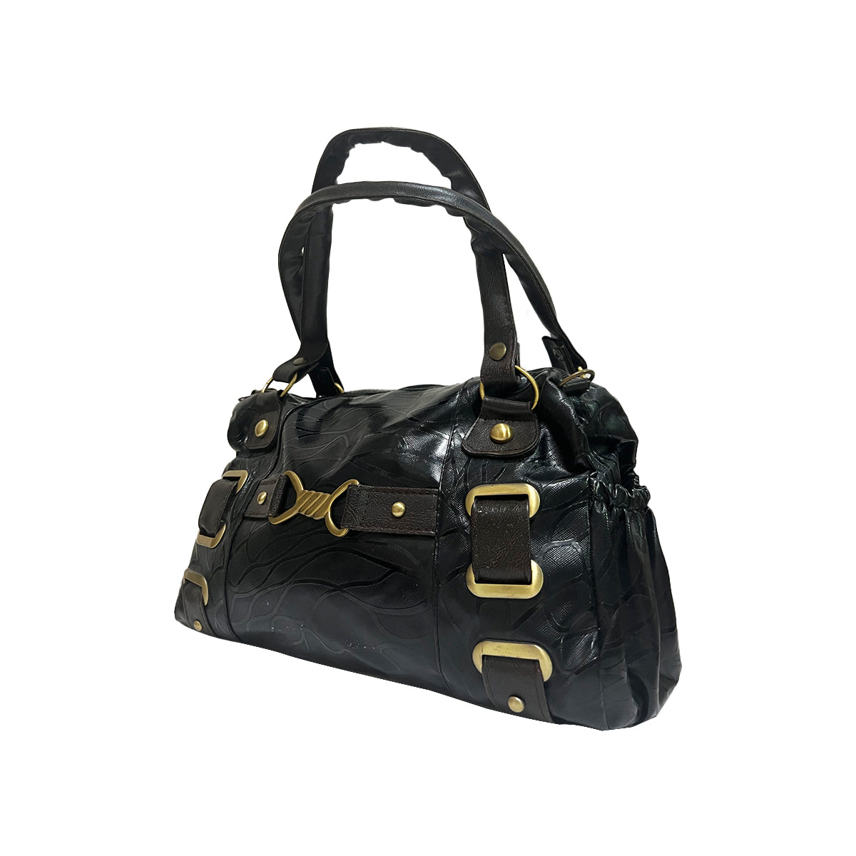 Twist Gold Buckle Bag