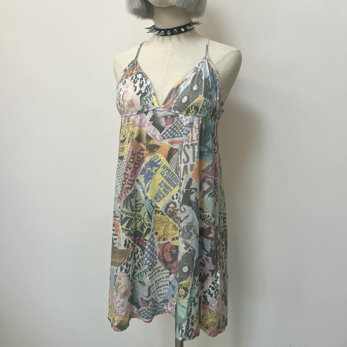 90s Hysteric Glamour Graphic Print Cami Dress