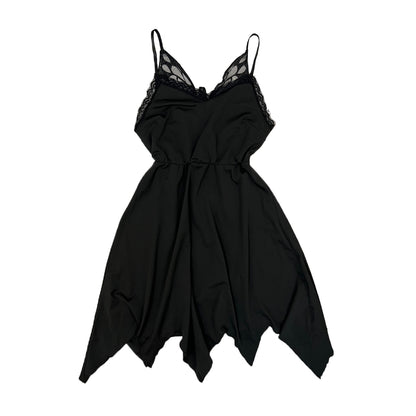 Mesh Butterfly Asymmetric Dress