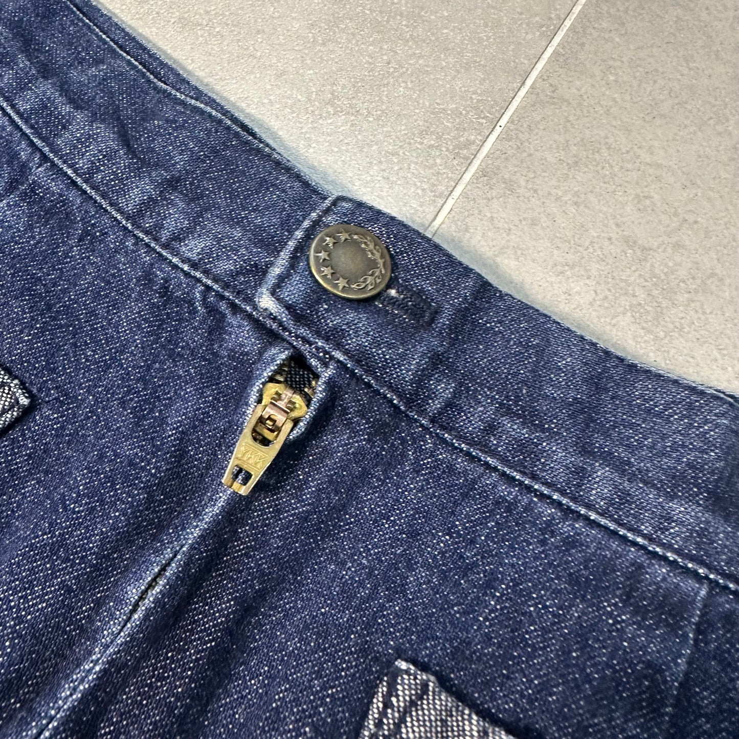 Betty's Blue Patched Denim Skirt