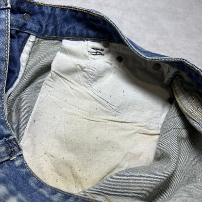 00s Replay Floral Bird Embroidery Straight Jeans (Hong Kong Made)