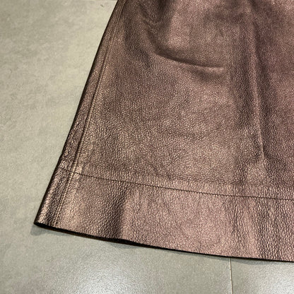 Marc Jacobs Leather Midi Skirt