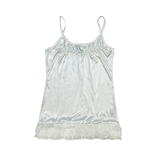 Silk Ruffle Hem Camisole