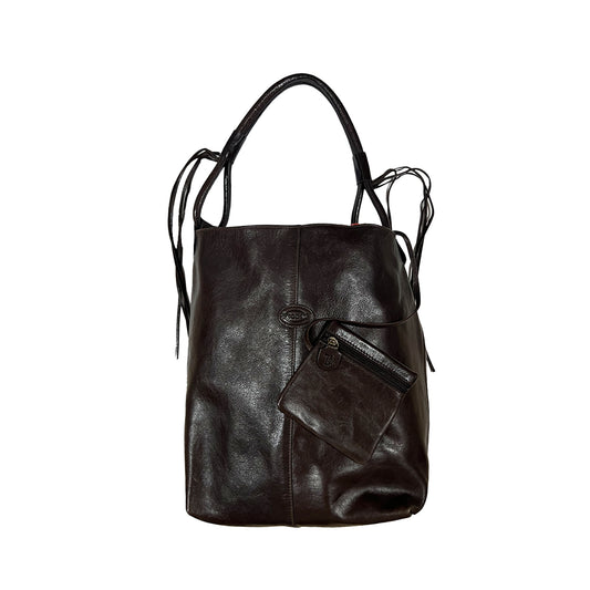 TOD's Leather Plaque Tote Bag