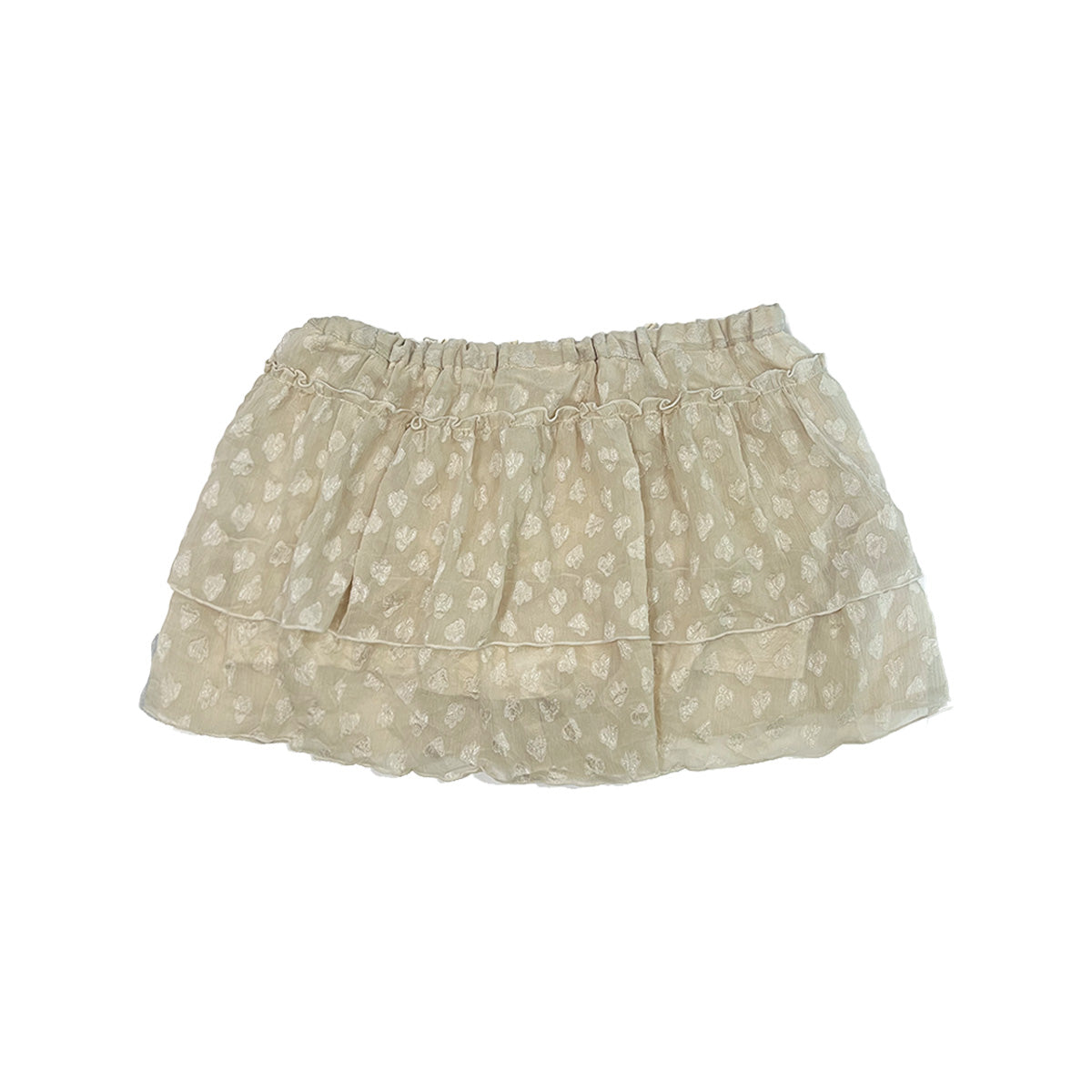 Ruffle Layered Mesh Mini Skorts