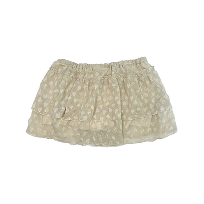 Ruffle Layered Mesh Mini Skorts