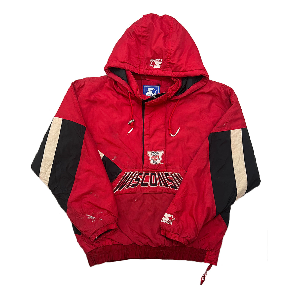 NFL Starter Wisconsin Vintage Half-zip Jacket