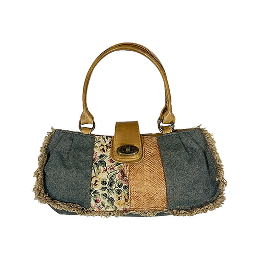 Denim Patchwork Bag