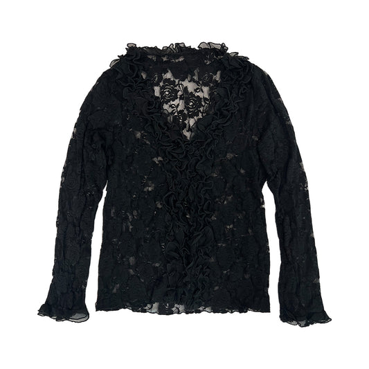 Lace Ruffle Cardigan