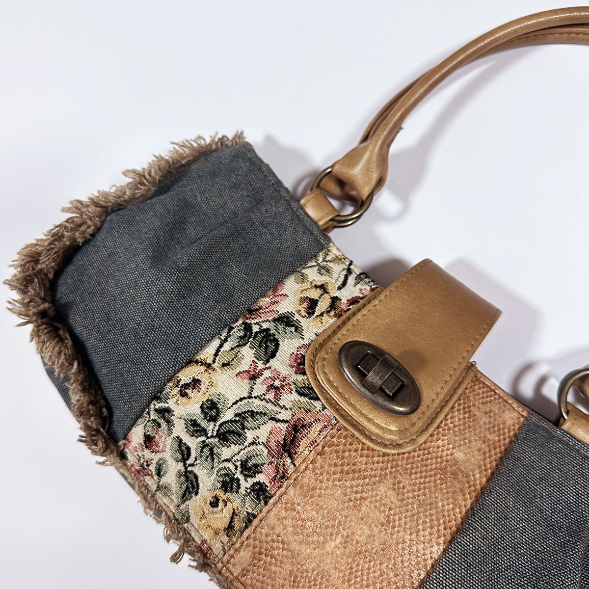 Denim Patchwork Bag