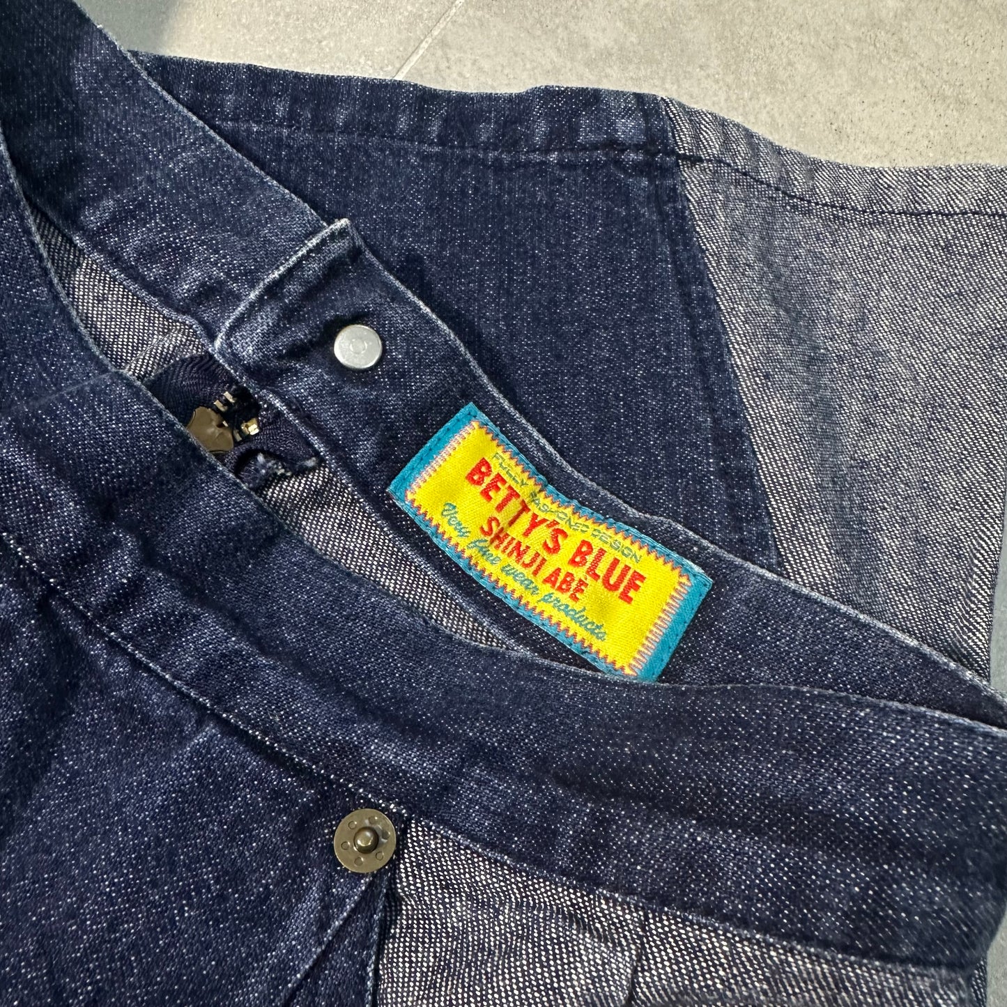 Betty's Blue Patched Denim Skirt