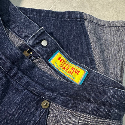 Betty's Blue Patched Denim Skirt