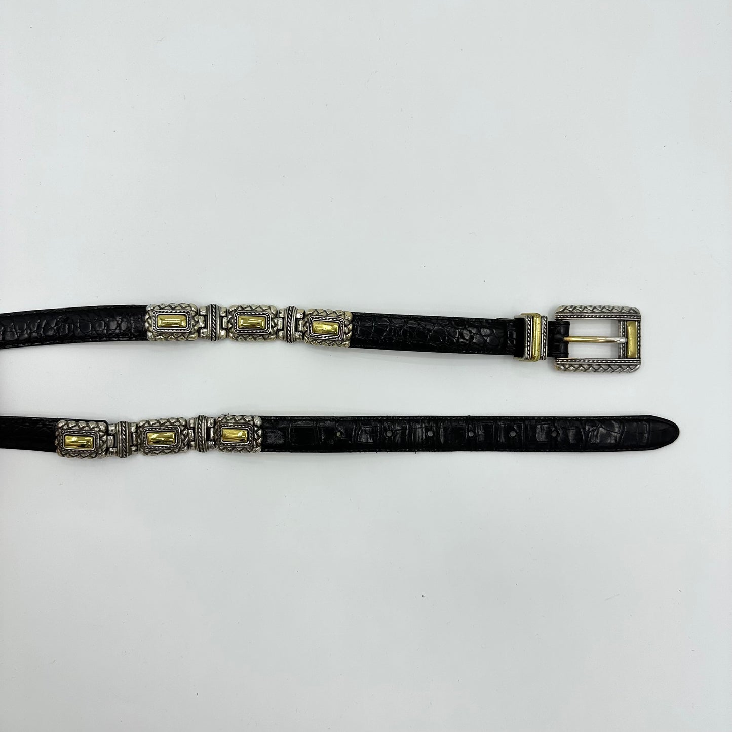 Brighton Two-Tone Croc Belt