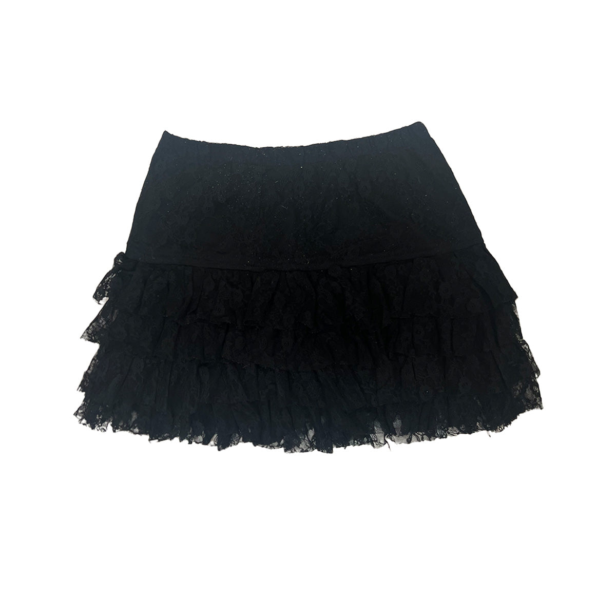 Layered Lace Mini Skirt